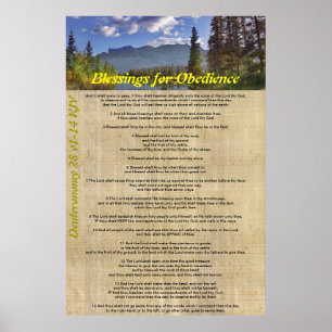 Blessings for Obedience Poster