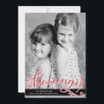 Blessings Holiday Photo Cards<br><div class="desc">Celebrate the season with this modern and stylish holiday card from Berry Berry Sweet. Visit WWW.BERRYBERRYSWEET.COM for more of our stylish holiday collections.</div>