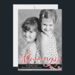 Blessings Holiday Photo Cards<br><div class="desc">Celebrate the season with this modern and stylish holiday card from Berry Berry Sweet. Visit WWW.BERRYBERRYSWEET.COM for more of our stylish holiday collections.</div>