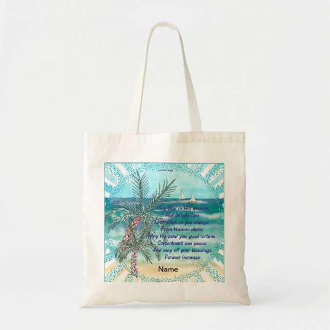 Blessings Increase Christian tote bag (Front)