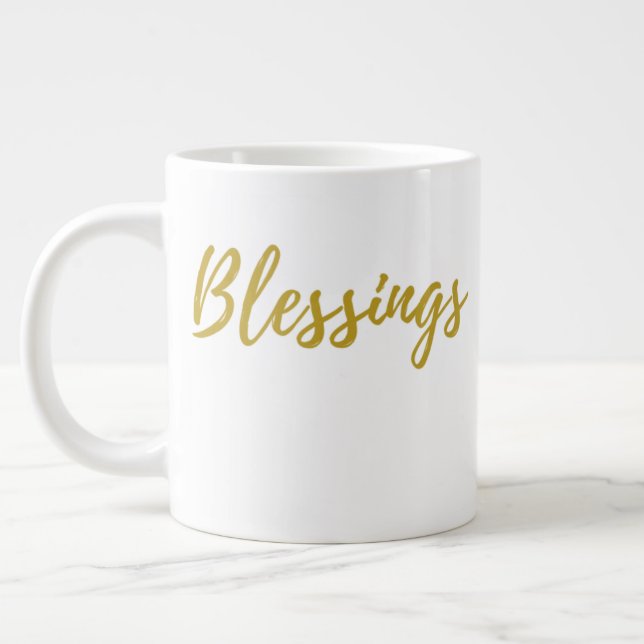 Blessings Jumbo 20 oz Mug (Left)