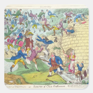 Blessings of Britain - or Swarm of Tax Square Sticker