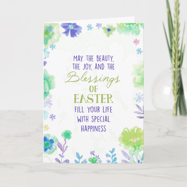 Blessings of Easter Holiday Card (Front)