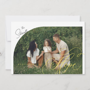 Blessings of Hope Hand Lettering Christmas Card