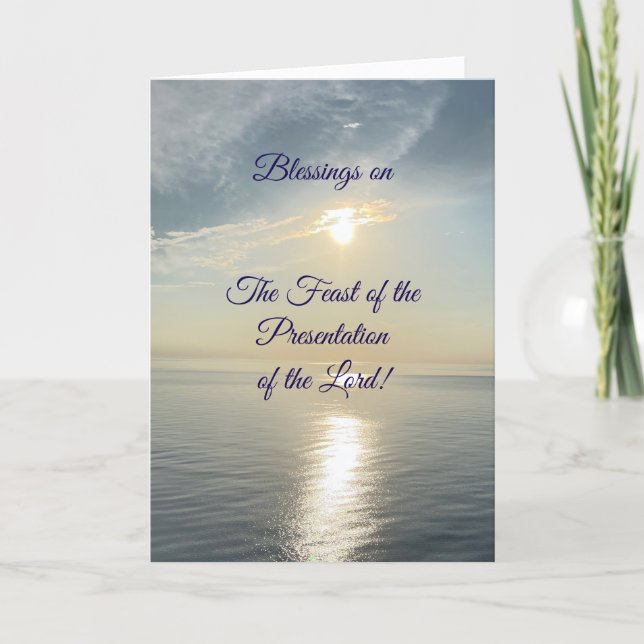 Blessings on the Feast of the Presentation, Card (Front)
