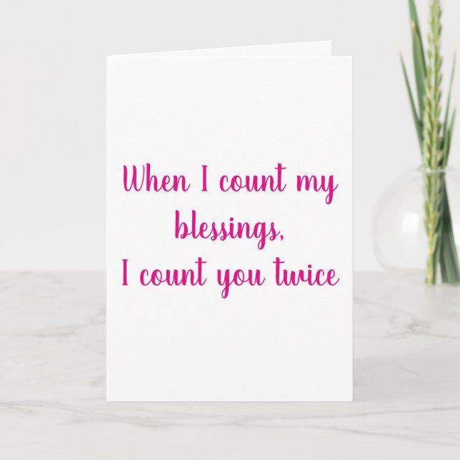 Blessings | Sister Birthday Card (Front)