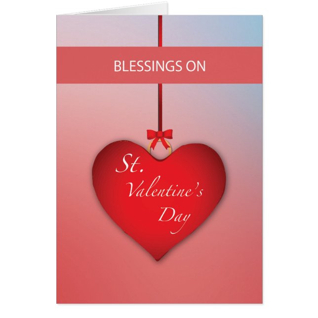 Blessings St. Valentine's Day Heart (Front)