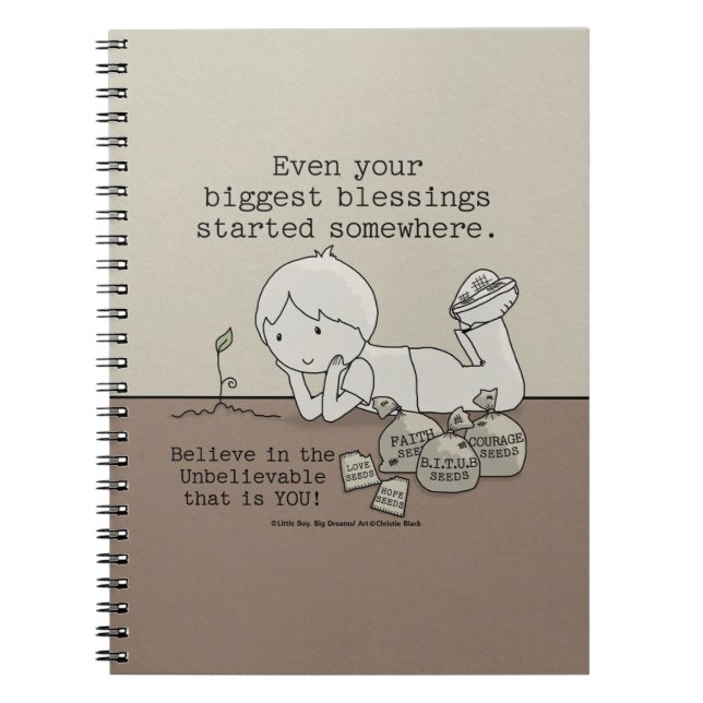 Blessings Started Somewhere Notebook (Front)