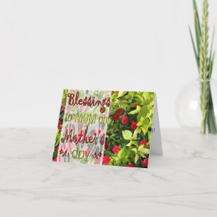 Blessings to Mum on Mother's Day Card