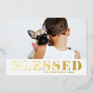 Blesssed Bold Typography Photo