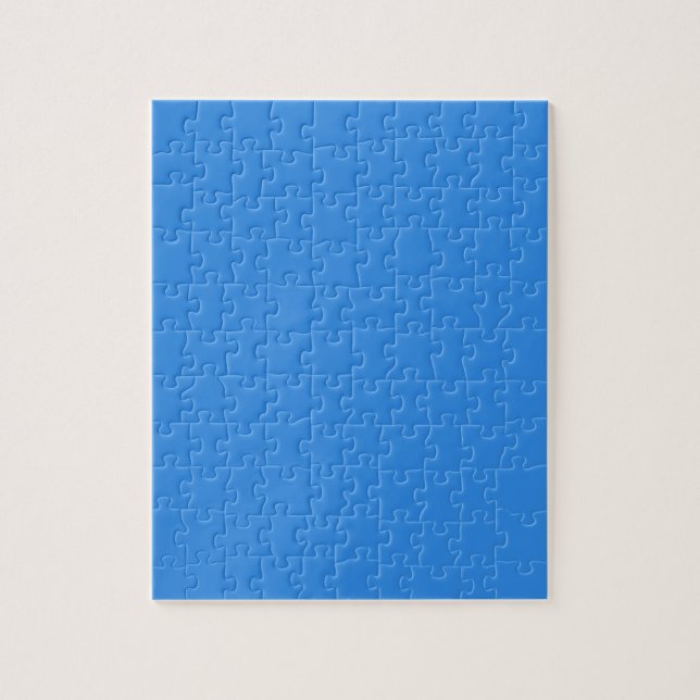 Bleu de France  (solid colour) Jigsaw Puzzle (Vertical)