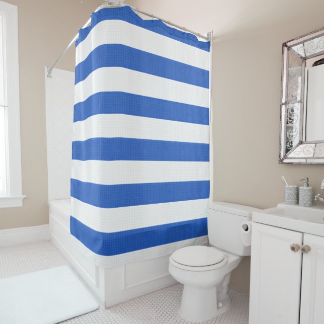 Bleu de Nice Shower Curtain (In Situ)