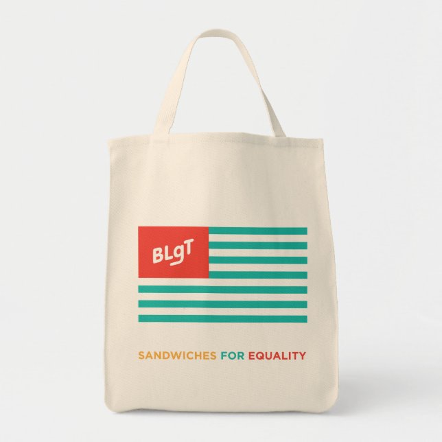 BLgT Flag Tagline Tote Bag (Front)