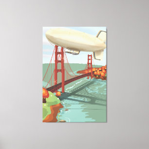 Blimp Airship Canvas Print