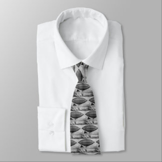 Blimp Airship Dirigible Vintage Flying Machine Tie