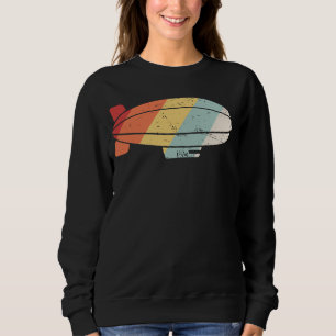 Blimp Pilot  Retro Dirigible, Airship & Blimp Sweatshirt