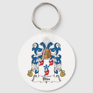 Blin Family Crest Key Ring