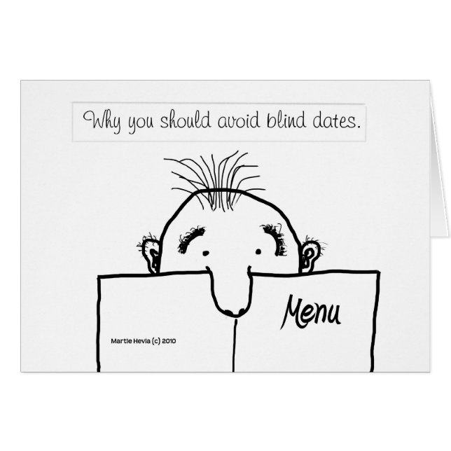 Blind Date Blues - Card (Front Horizontal)