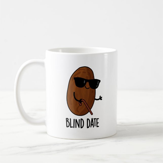 Blind Date Funny Fruit Pun  Coffee Mug (Left)