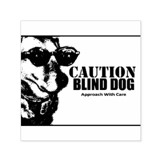 Blind Dog Self Inking Rubber Stamp