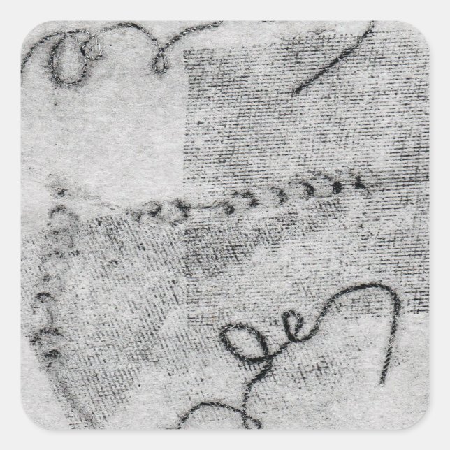 Blind Emboss Square Sticker (Front)