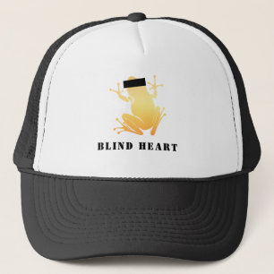 Blind Heart Censored Gold Frog Custom Text Trucker Hat