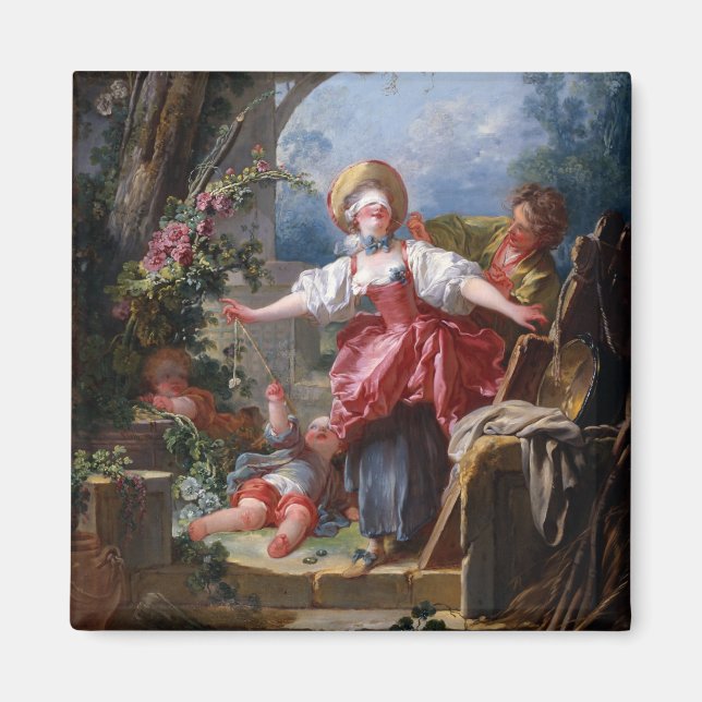 Blind-Mans Bluff by Jean-Honore Fragonard Magnet (Front)