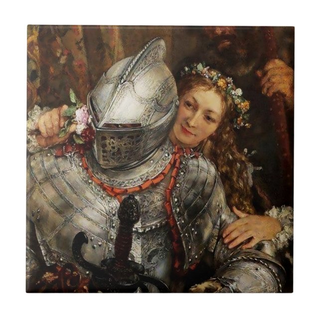 Blind Mans Buff by Adolph Menzel Tile (Front)