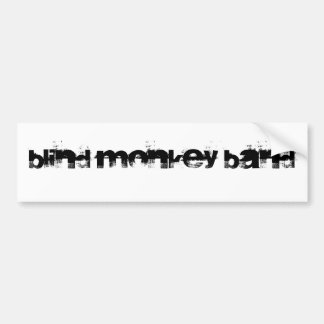 Blind Monkey Band Bumper Sticker