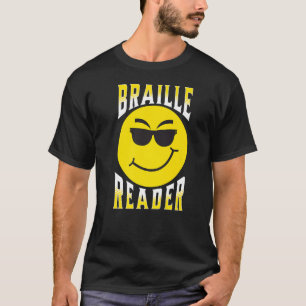 Blind People Humour Braille Reader Blind Guy Humor T-Shirt