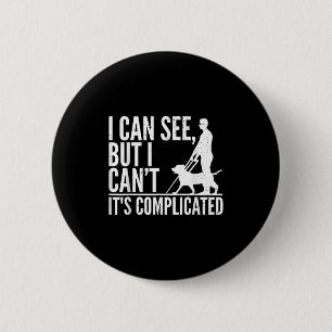 Blind Person Art For Men Women Blind People Sight 6 Cm Round Badge