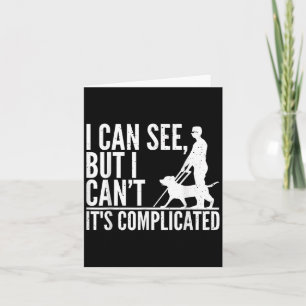 Blind Person Art For Men Women Blind People Sight Card