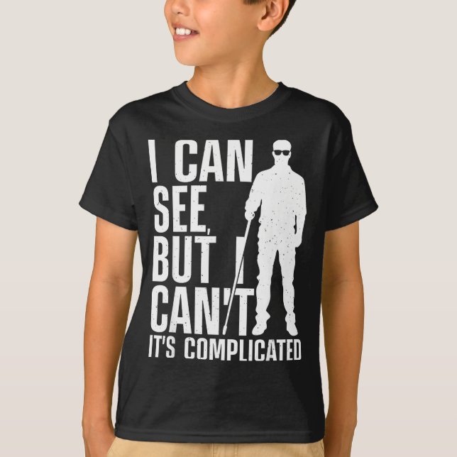 Blind Person Art For Men Women Blind People Sight  T-Shirt (Front)