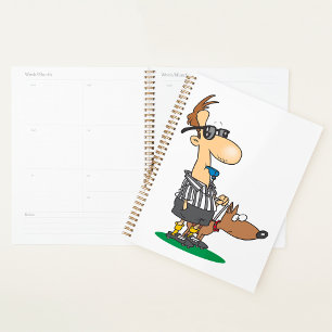 Blind Referee Blowing A Whistle Spiral Planner