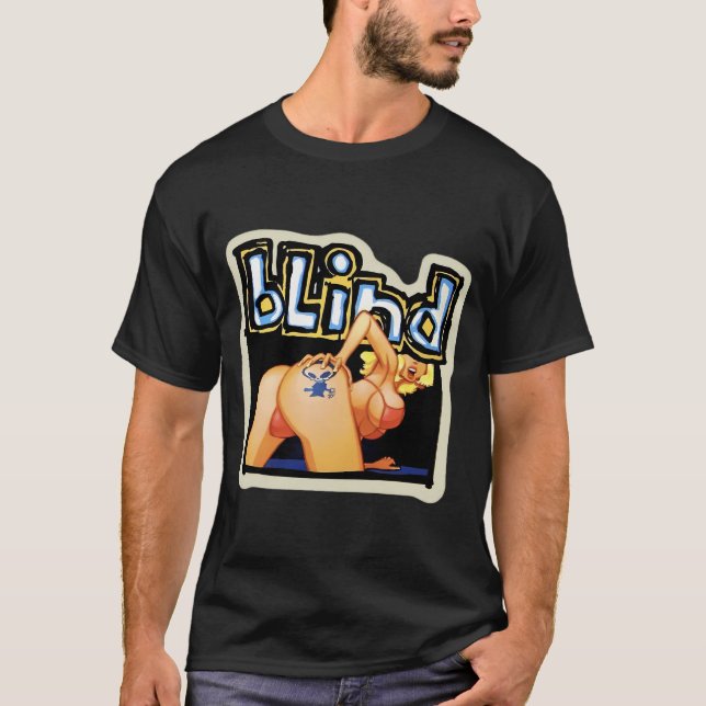 Blind Skateboards Skeleton Hook Ups Skate Hookups T-Shirt (Front)