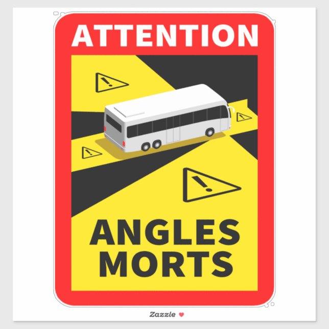 Blind Spot Angles Morts - Bus Sticker (Sheet)