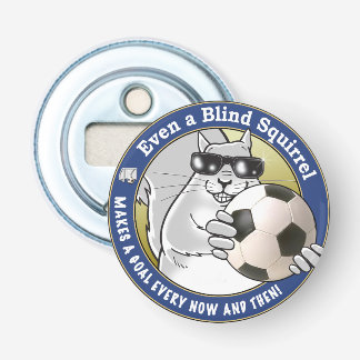 Blind Squirrel Soccer Bottle Opener