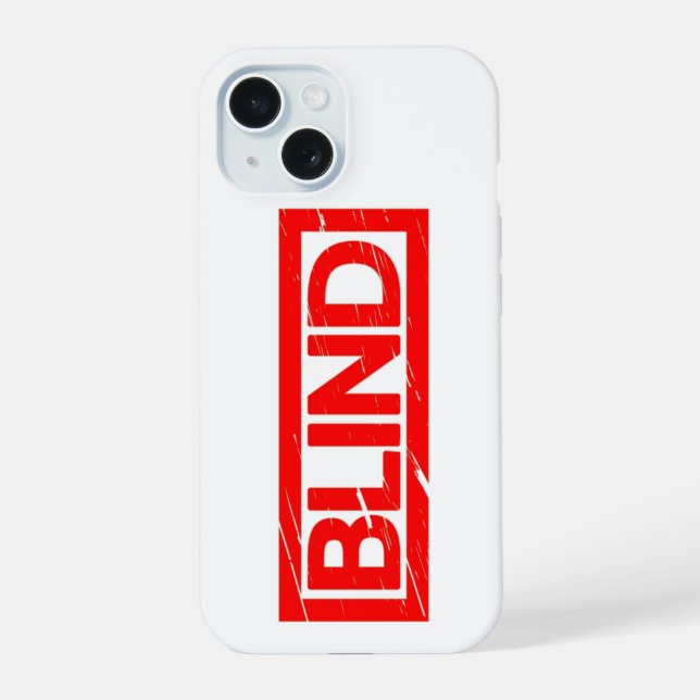 Blind Stamp iPhone 15 Case (Back)