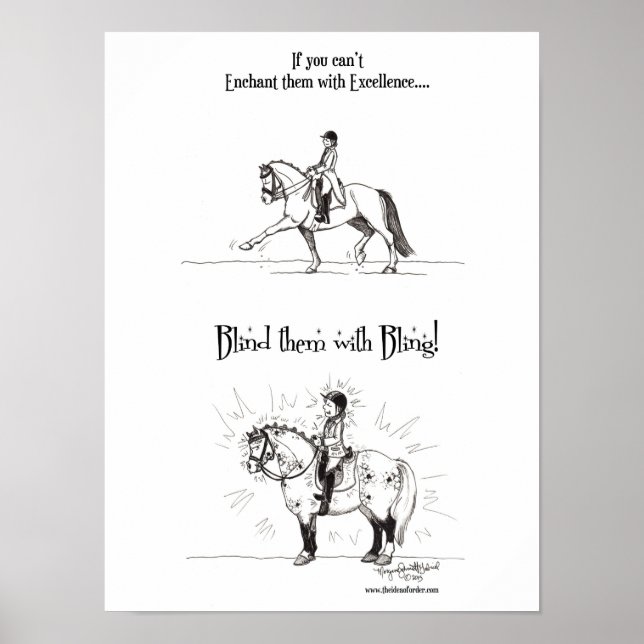 Blind them with Bling Poster (Front)