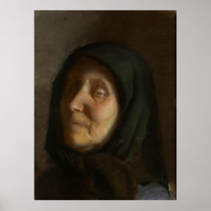 Blind Woman by Anna Ancher 1885 Poster