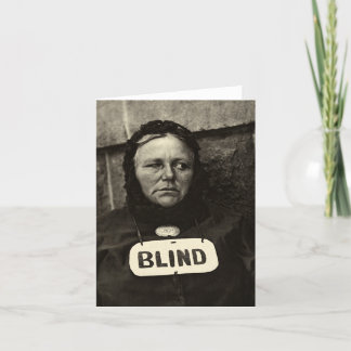 Blind Woman, New York 1917 Card