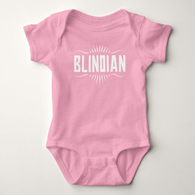 Blindian Baby One-Piece Bodysuit (Front)