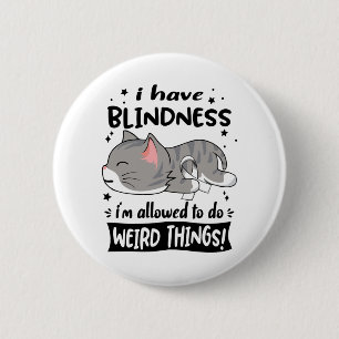 Blindness Awareness Month Ribbon Gifts 6 Cm Round Badge