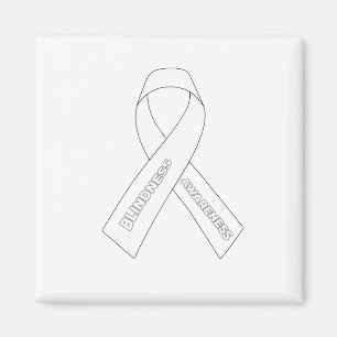 Blindness Awareness Ribbon Magnet