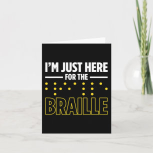 Blindness For Blind People Blind Person Braille Re Card