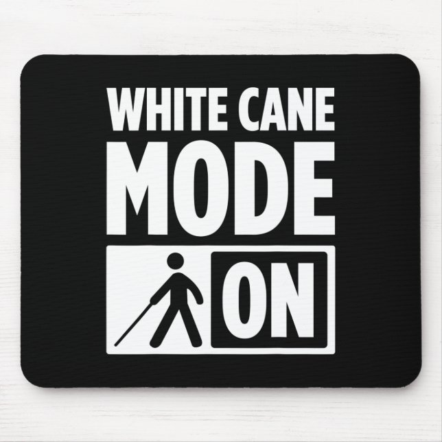 Blindness For Blind People Blind Person Braille Re Mouse Pad (Front)