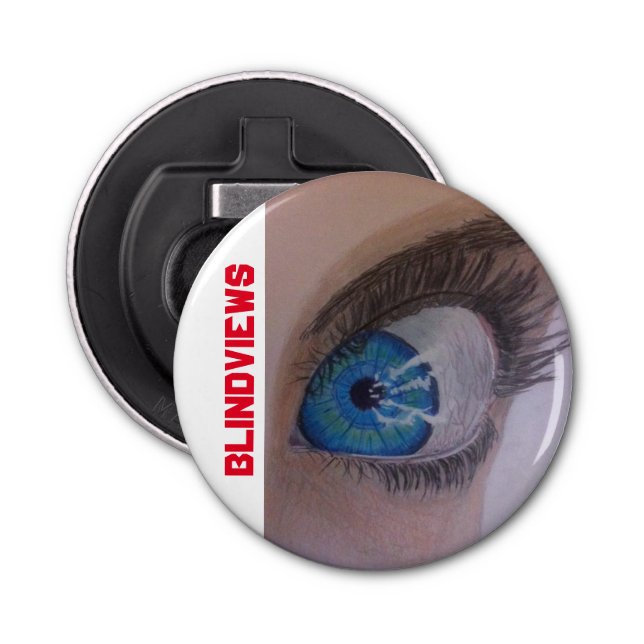 BlindViews Button Bottle Opener (Front)