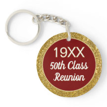 Bling!! 50th Class Reunion Keychain