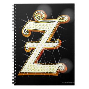 Bling alphabet Z Notebook