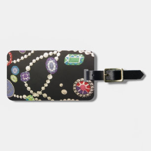 Bling and Pearls Luggage Tag